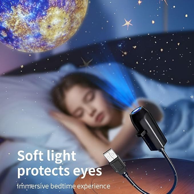 USB Ceiling Moon Earth Projection Atmosphere Light Starry Sky Lamp