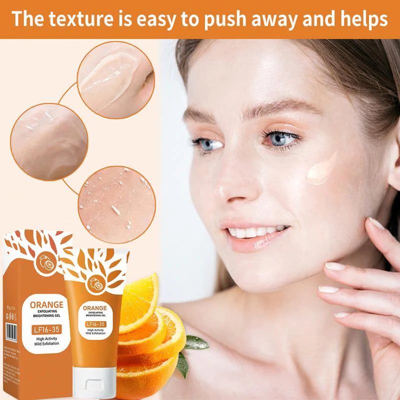 Orange Exfoliating Peeling Gel Scrub for Face and Body
