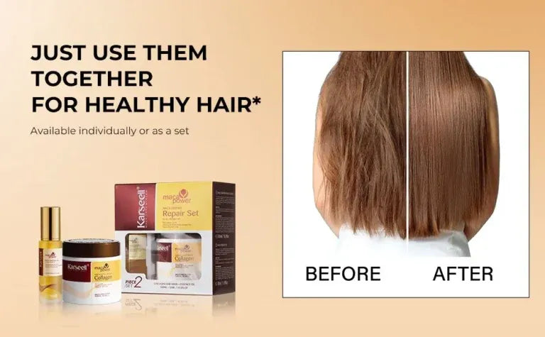 Buy 1 Get 1 Free Karseell Collagen Hair Mask +GET FREE Hair OIL SERUM