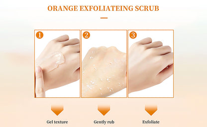 Orange Exfoliating Peeling Gel Scrub for Face and Body
